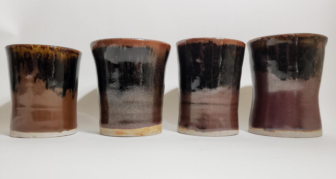 Set of Cups, 2019, stoneware
