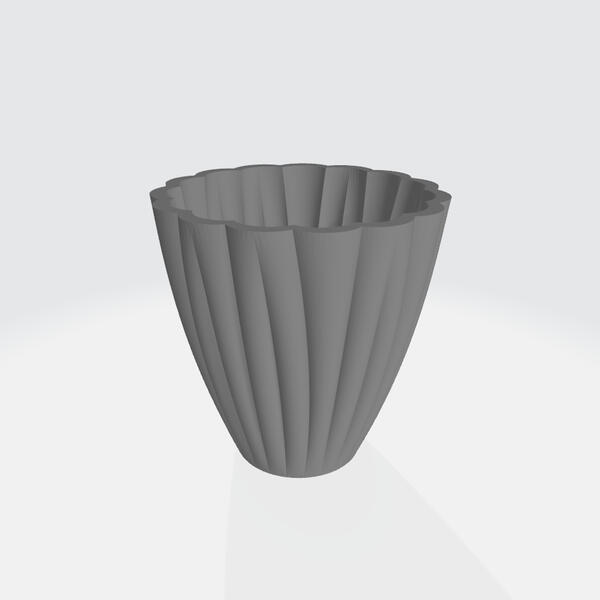 Slipcast Cup, CAD model render