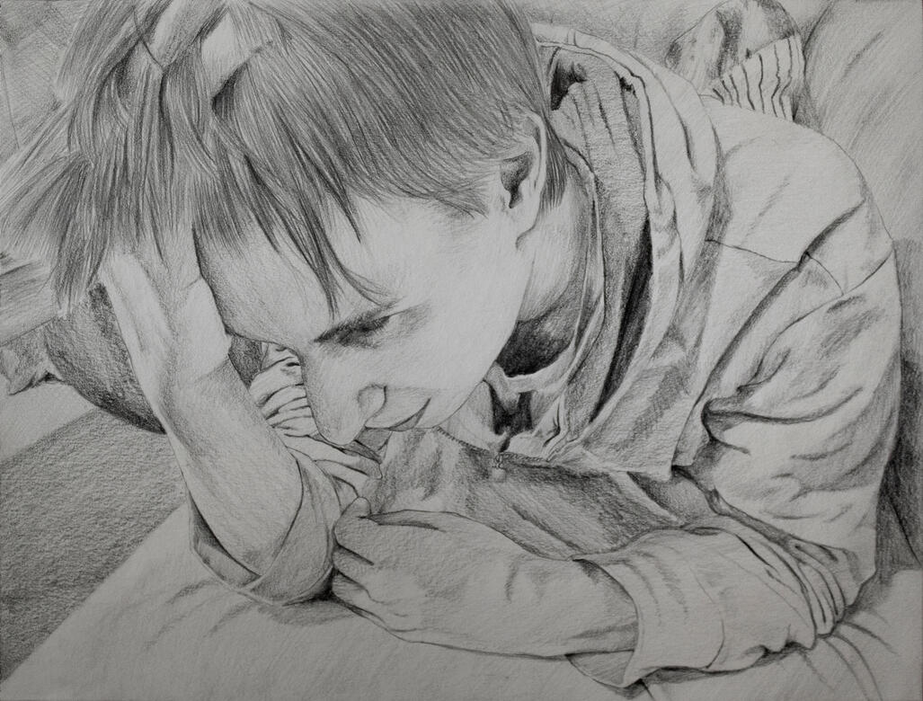 Strain, 2015, graphite on paper