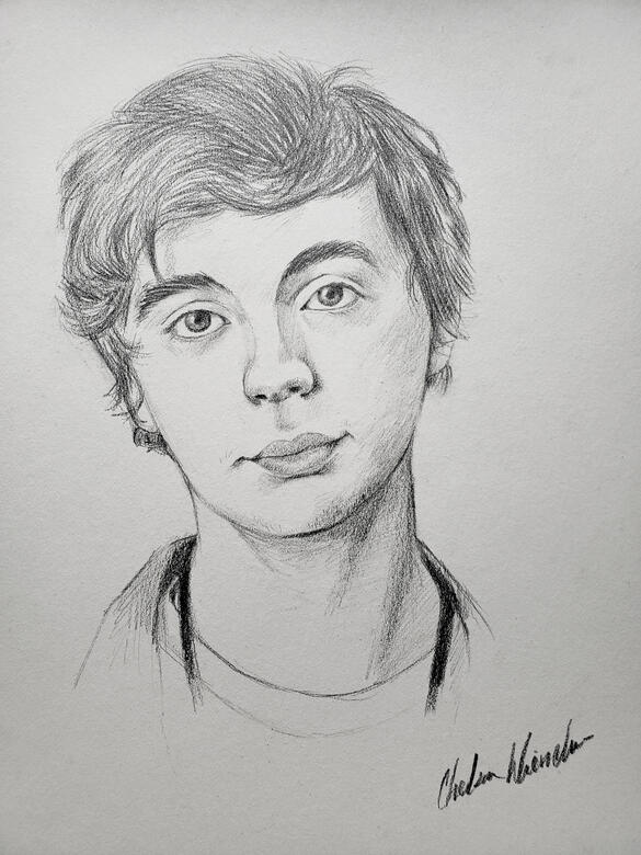 Sean, 2020, graphite on paper