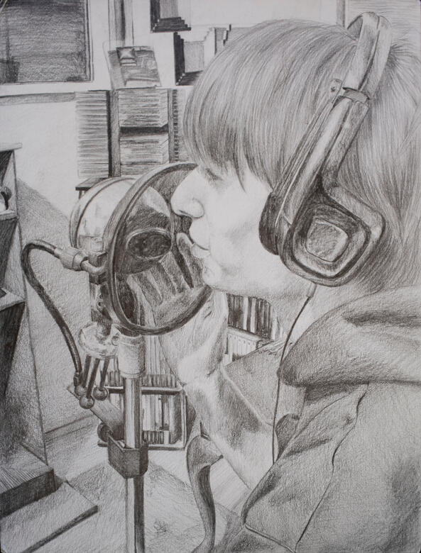 Passion, 2015, graphite on paper