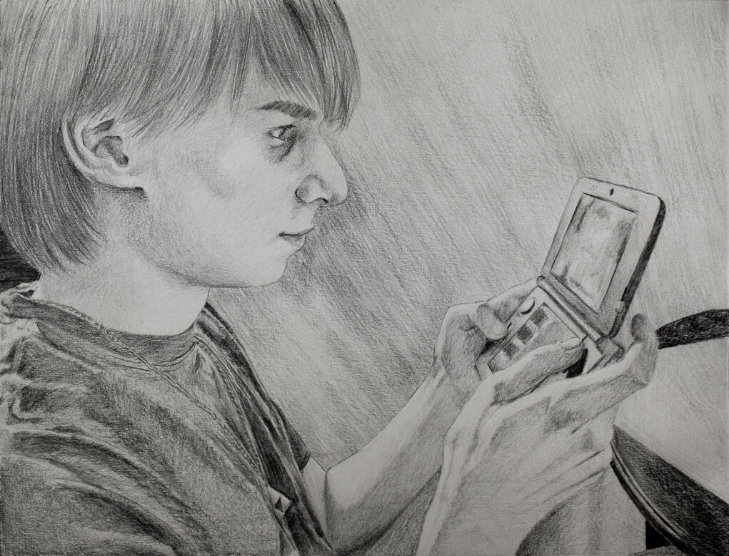 Leisure, 2015, graphite on paper