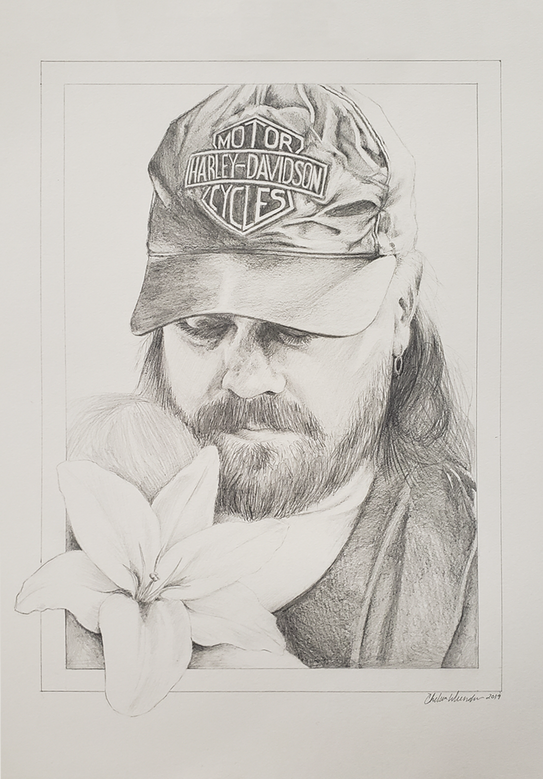 Dad, 2019, graphite on paper