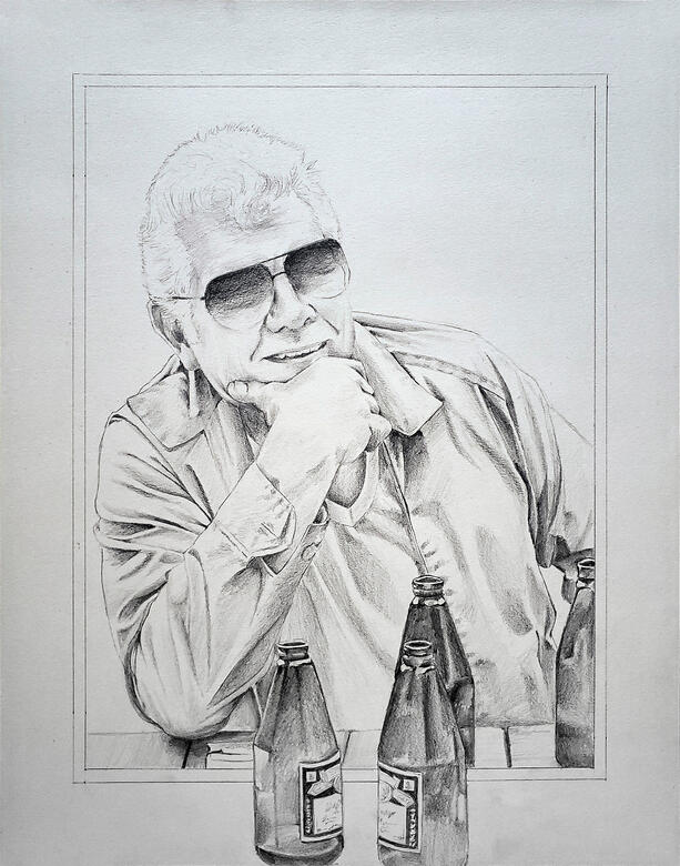 John, 2020, graphite on paper