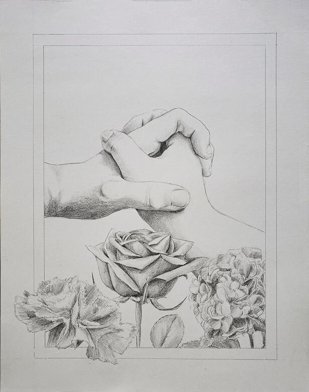 Untitled (II), 2020, graphite on paper
